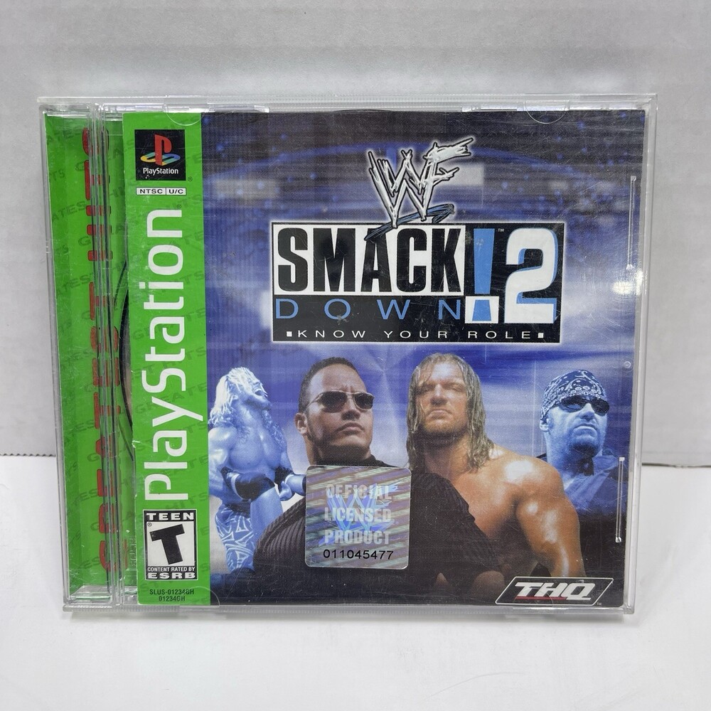 WWF SmackDown 2: Know Your Role (Sony PlayStation 1, 2000) CIB. Tested